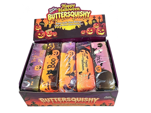 Squishy Butter XXL "Halloween"; 23,5 x 6 x 6cm; 10er Display