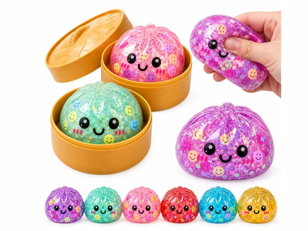 Squishy Dumpling "Mystery Glitzer"; 8,5cm; 12er Display