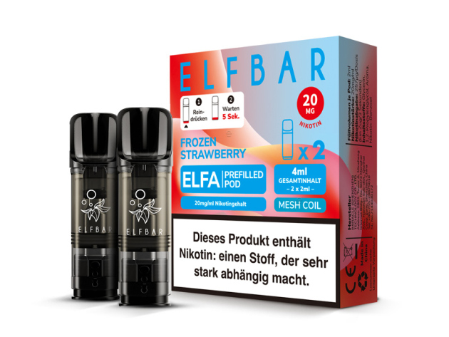 ELFBAR ELFA Prefilled Pod - Frozen Strawberry - 20mg - 2er Set
