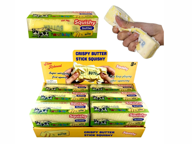 Squishy "Butter" Stressabbau-Spielzeug; 12er Display