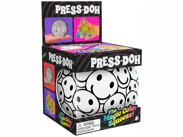 Squishy "Press-Doht" Stressabbau-Spielzeug; 4-fach sortiert, 12er Display