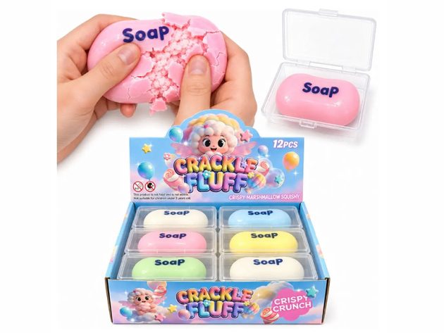 Wax Cracking "Seife" Stressabbau-Spielzeug; 12er Display