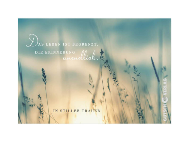 KULTURA Grußkarten "Trauer", 4er Pack