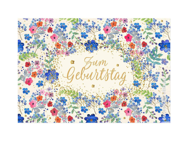 PAPELINO Grußkarten "Geburtstag", 4er Pack