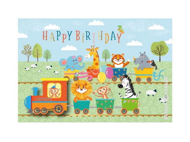BONJOUR Grußkarten "Geburtstag", 3er Pack