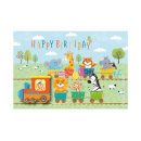 BONJOUR Gru&szlig;karten "Geburtstag", 3er Pack