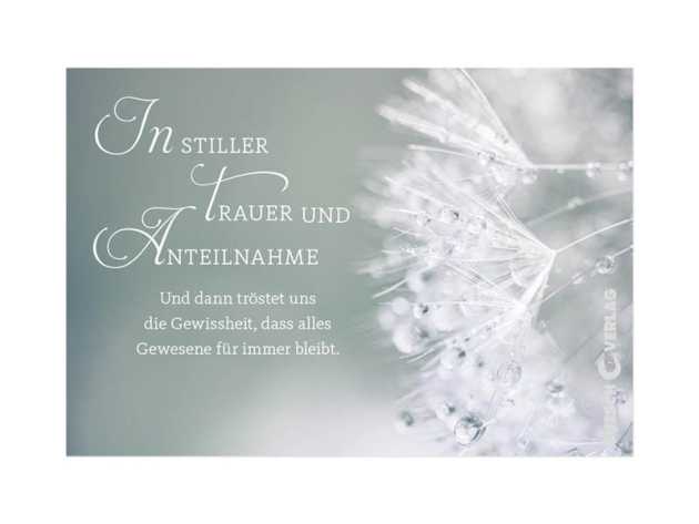 TRAUER Grußkarten "Trauer", 4er Pack