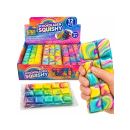 Squishy "Schokolade bunt"; 15x7 cm; 12er Display