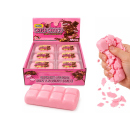 Wax Cracking Squishy "Schokolade Pink", 12er Display