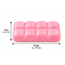Wax Cracking Squishy "Schokolade Pink", 12er Display