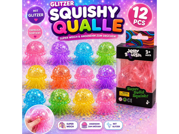 Squishy "Qualle"; 12er Display