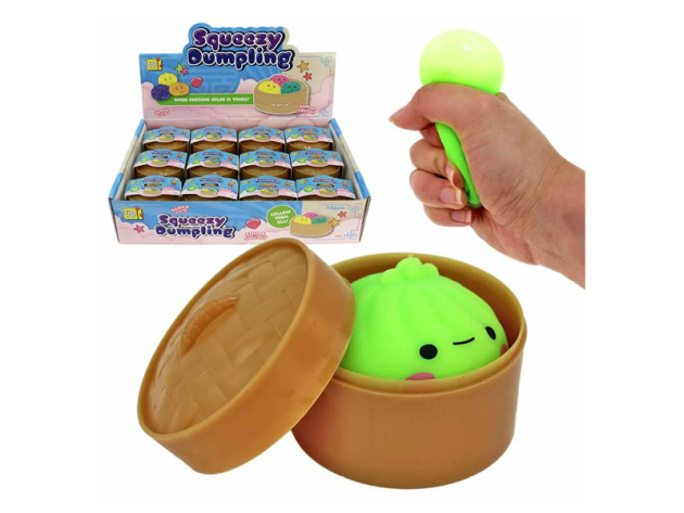 Squishy "Mystery Box" grün, 5,5cm, 12er Display