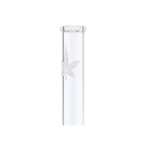 Glasbong "Leaf Beaker", transp.; Ø 4 cm; H: 35 cm; Schliff 14,5 mm
