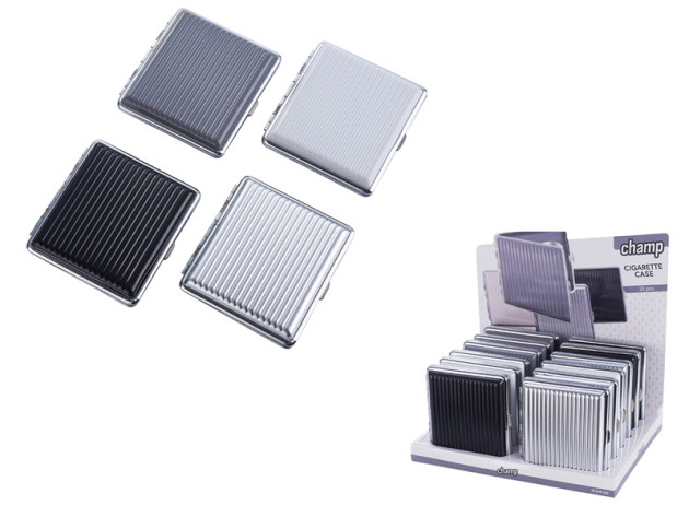 Zigarettenetuis "STRIPED", für 20 Zig., 2-fach sortiert, 12er Display