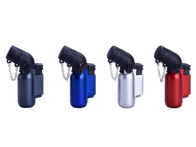 Sturmfeuerzeuge "METAL EFFECT", Doppelte blaue Flamme, 4-fach sortiert, 20er Display