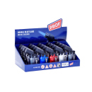 Sturmfeuerzeuge "METAL EFFECT", Doppelte blaue Flamme, 4-fach sortiert, 20er Display