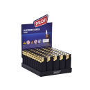 Elektrofeuerzeuge "MINI BLACK RUBBER" gold. Kappe, 50er Display