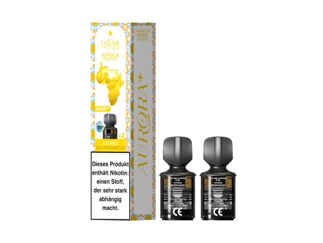 Lafume Aurora Pod - Citrus Marrakesh (Orange, Zitrone, Ananas) - 18mg - 2er Set