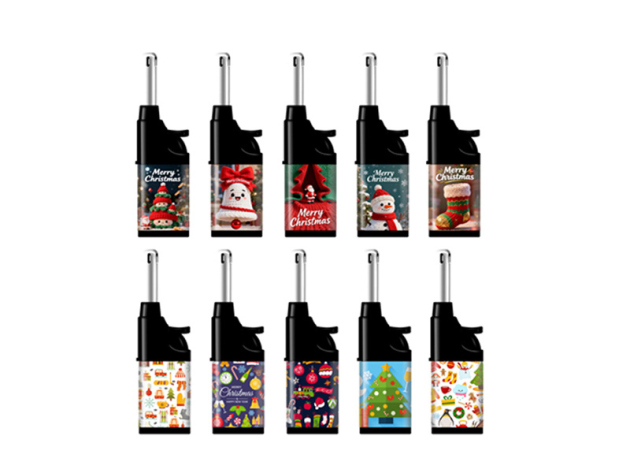 Stabfeuerzeuge "Cozy Christmas", 10-fach sortiert, 50er Display