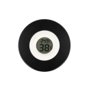 Aufbewahrungsbox inkl. Thermometer u. Hygrometer, schwarz