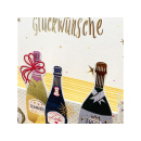 PAPELINO 3D-Aufstellkarten "Herzliche Glückwünsche", 4er Pack
