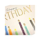 MIDORO Grußkarten "Happy Birthday", 4er Pack