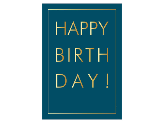 MIDORO Grußkarten "Happy Birthday", 4er Pack