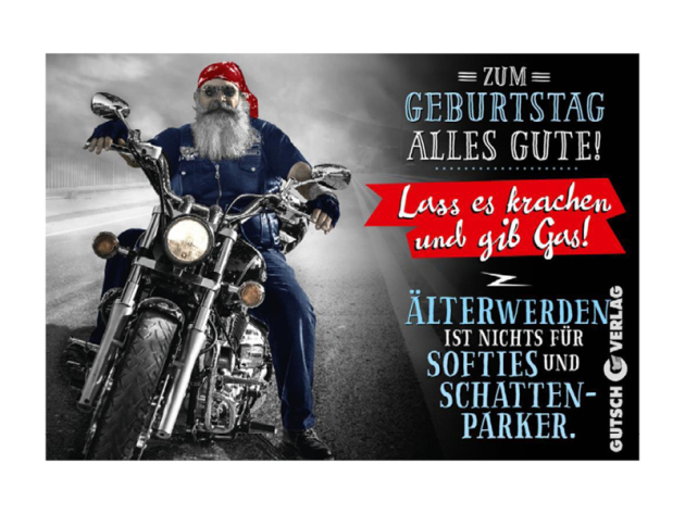 TRICOLORE Grußkarten "Zum Geburtstag..", 4er Pack