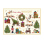 ADVENTSZAUBER Adventskalender Grußkarten "Eine schöne Adventszeit", 4er Pack