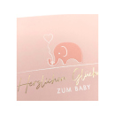VIVA NATURA Grußkarten "Glückwunsch zum Baby", 4er Pack