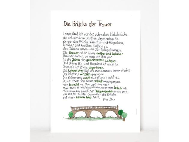 LINIENART Grußkarten "Brücke", 10er Pack