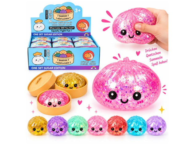 Squishy Dumpling "Glitzer"; 8,5cm; 12er Display
