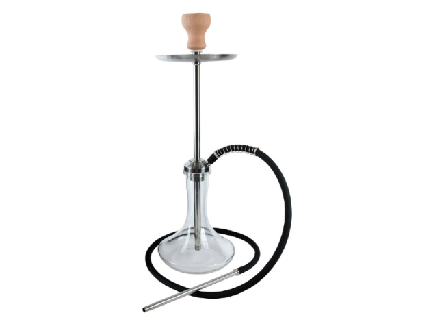 Shisha "clear", transparent, 63 cm, 1 Schlauch