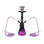 Shisha "Timeless", lila/schwarz, 30 cm, 2 Schläuche