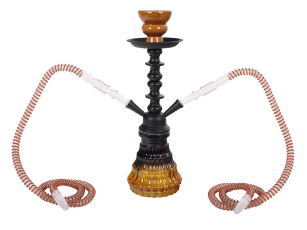Shisha "Timeless", braun/schwarz, 30 cm, 2 Schläuche