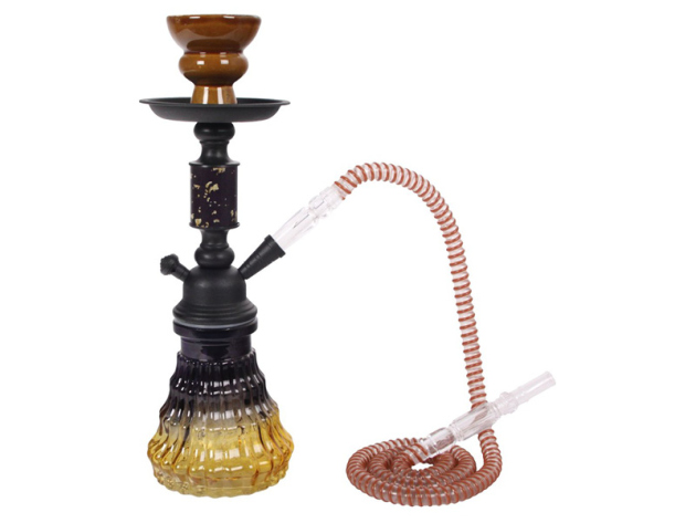 Shisha "Foxy", braun/schwarz, 34 cm, 1 Schlauch