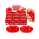 Squishy „Lippen“ Rot – mit/ohne Glitzer; 2-fach sort.; 12er Display