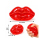 Squishy „Lippen“ Rot – mit/ohne Glitzer; 2-fach sort.; 12er Display