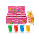 Squishy „Zahnpasta-Tuben" mit Glitzer; 4-fach...