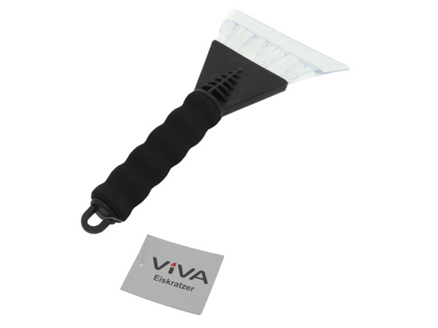 VIVA Auto Eiskratzer hochwertig, Softgriff; schwarz; 26x13cm