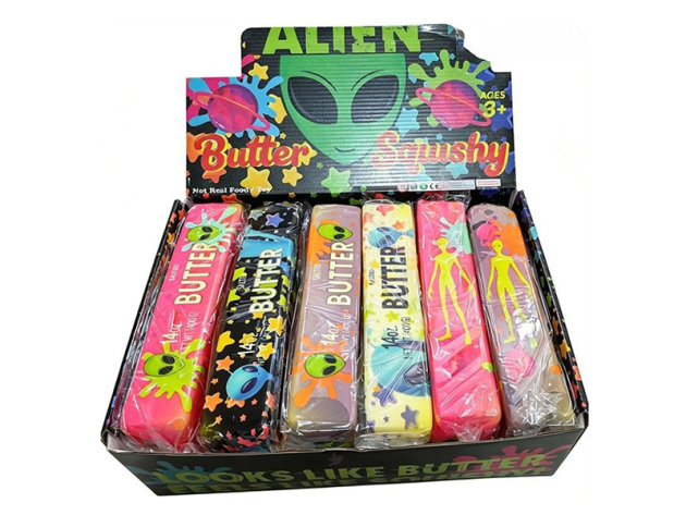 Squishy Butter XXL "Aliens; 22cm; 10er Display