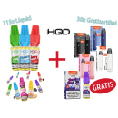 AKTION - 115x HQD Juice Liquid + 30 Artikel GRATIS