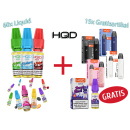 AKTION - 60x HQD Juice Liquid +15 Artikel GRATIS