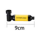 Metallpfeife "Mini Fat"; 9cm, 4-fach sort.; 12er Display