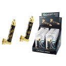 Metallpfeife "Golden Pipe"; 8cm, 2-fach sort.;...