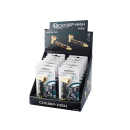 Metallpfeife "Golden Pipe"; 8cm, 2-fach sort.; 12er Display