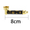 Metallpfeife "Golden Pipe"; 8cm, 2-fach sort.; 12er Display