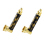 Metallpfeife "Golden Pipe"; 8cm, 2-fach sort.; 12er Display