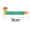Metallpfeife "Twisted"; 9cm, 4-fach sort.; 12er Display