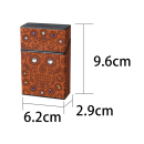 Zigarettenboxen "Skull & Strass" für 20 Zig.; 4-fach sort.; 12er Display